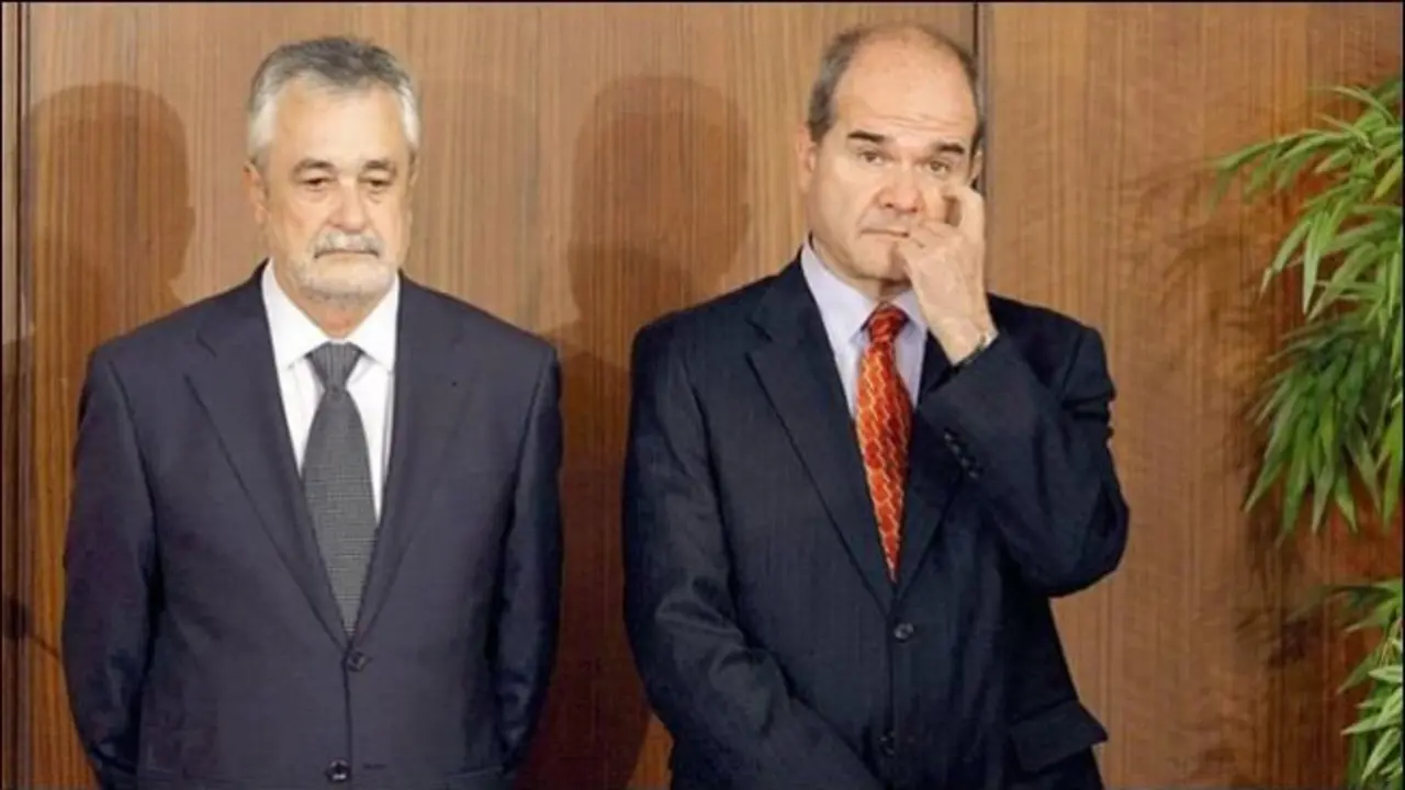 Gri&ntilde;&aacute;n y Chaves, ex dirigentes del PSOE. / TV