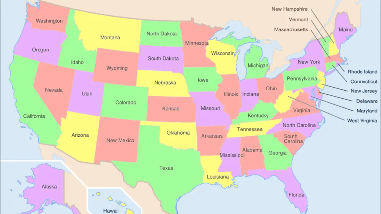 Los 50 estados de EE UU.