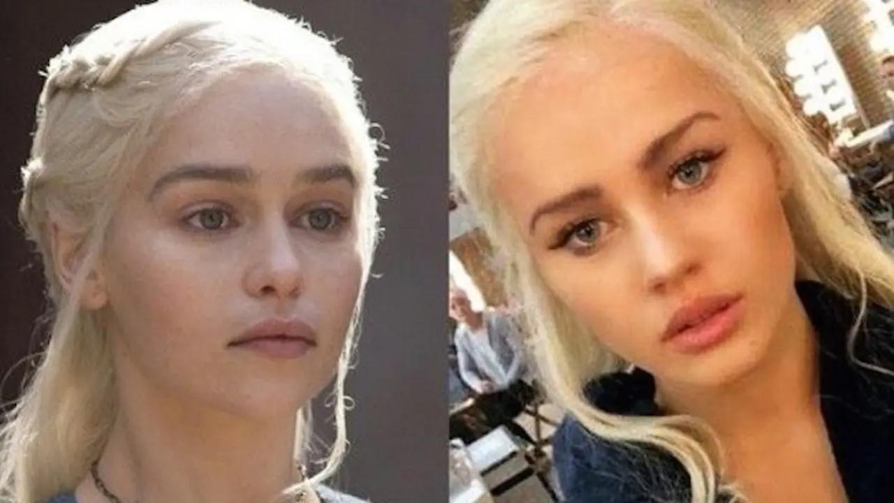 Emilia Clarke y su doble en &lsquo;Juego de Tronos&rsquo;, Rosie Mac.