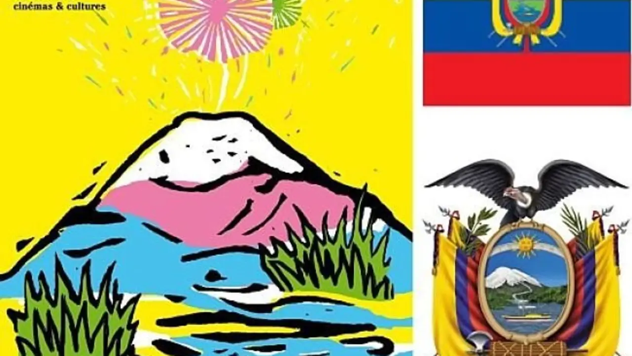 Cartel del 24 Festival de Biarritz, dedicado a Ecuador. / Atelier Mel&eacute; 