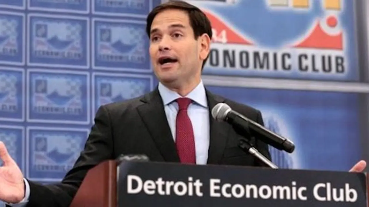 Marco Rubio at the Detroit Economic Club. / econclub.org
