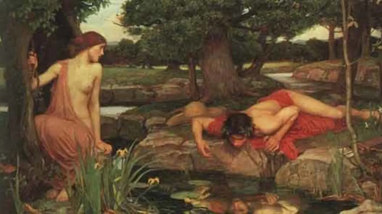 La Ninfa Ero y Narciso.