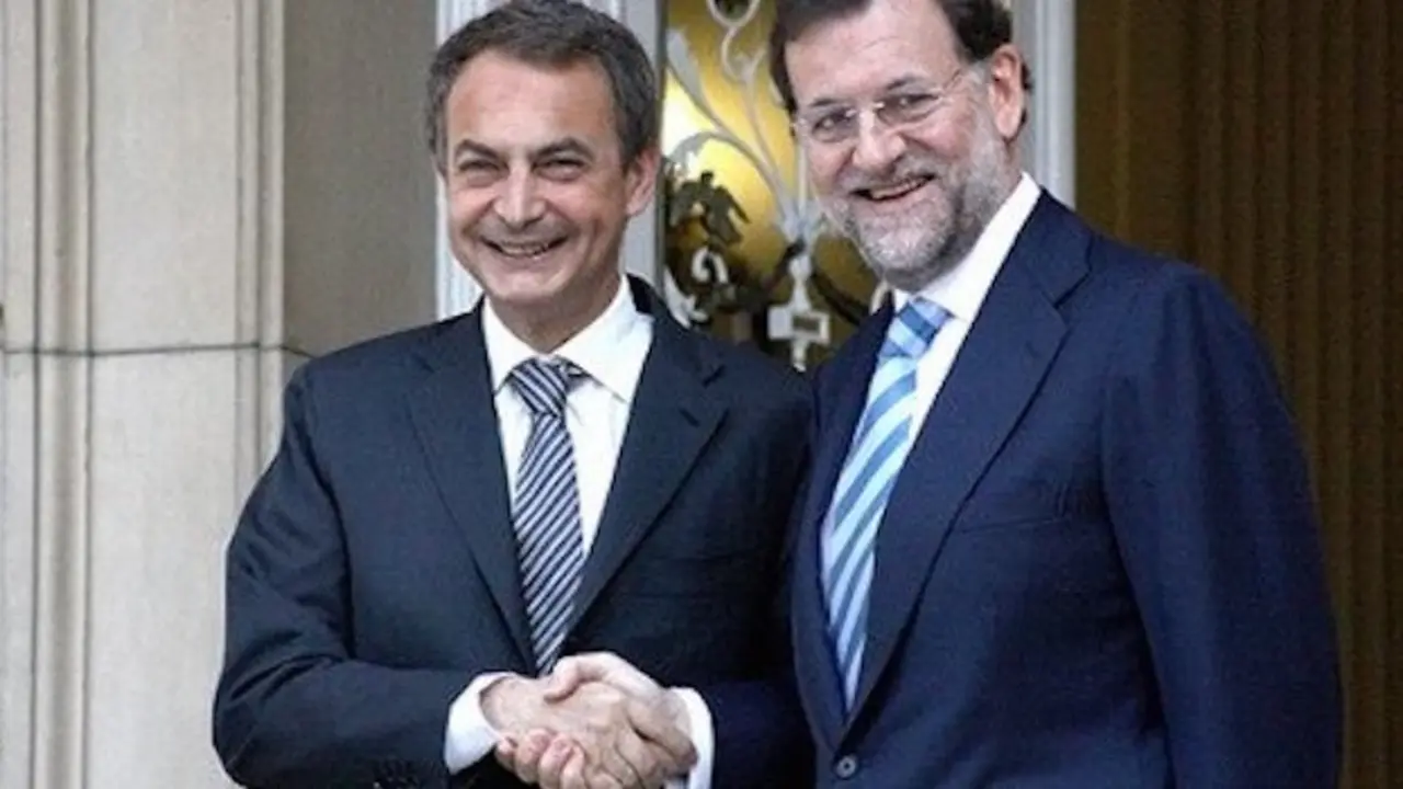 Zapatero y Rajoy.