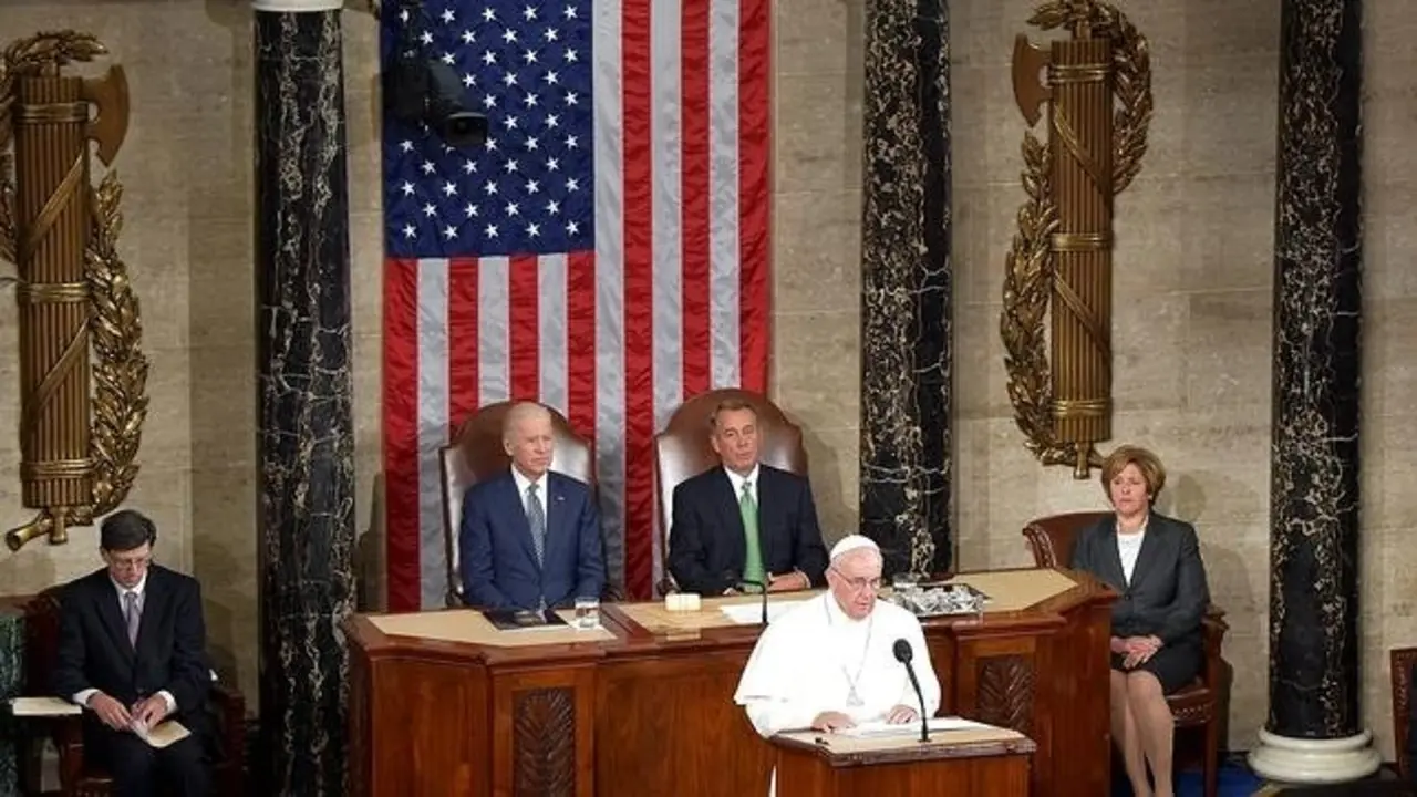 El Papa en el Congreso de EE UU.