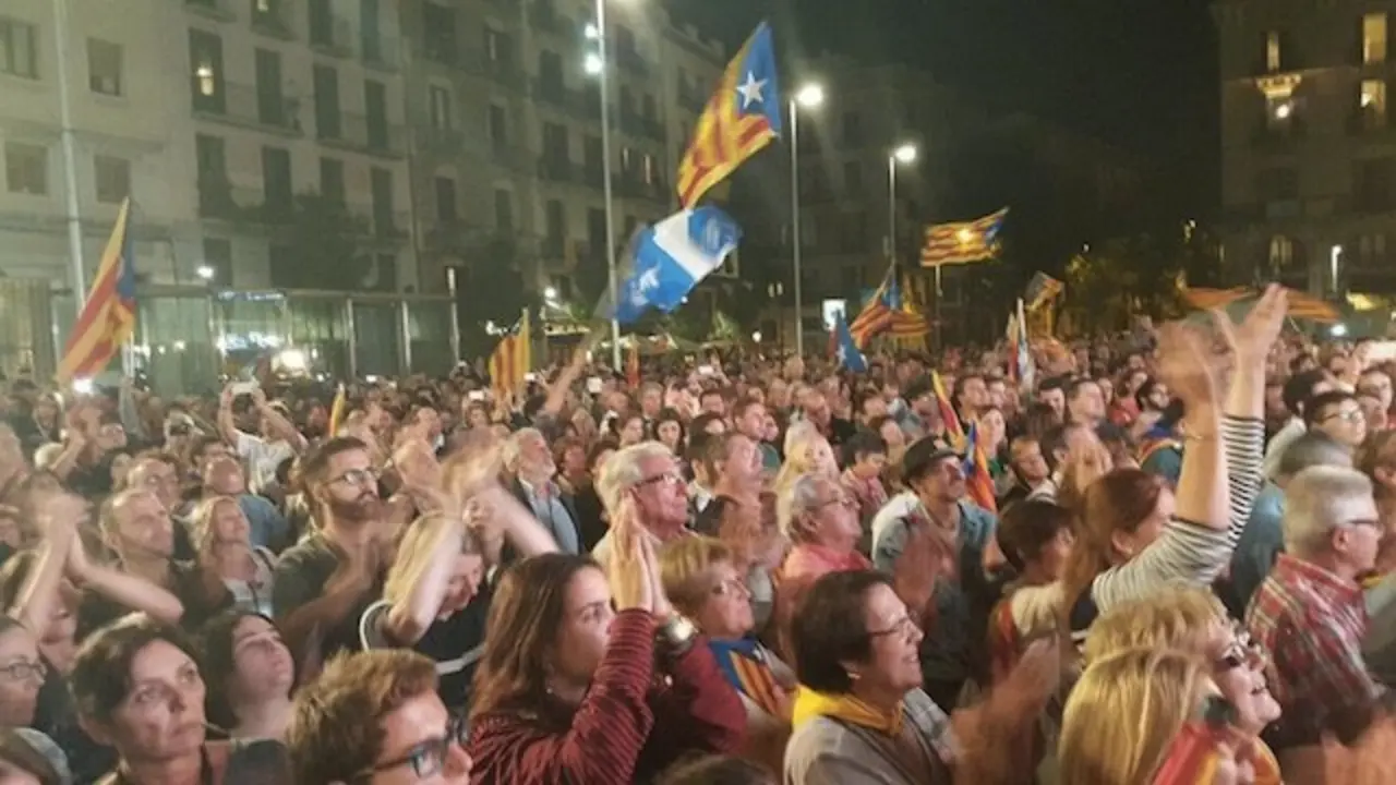 Simpatizantes independentistas. / @JuntspelSi