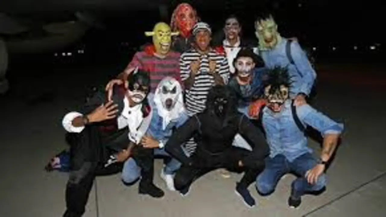 El FCB celebr&oacute; Halloween tras ganar el partido frente al Getafe. / Twitter