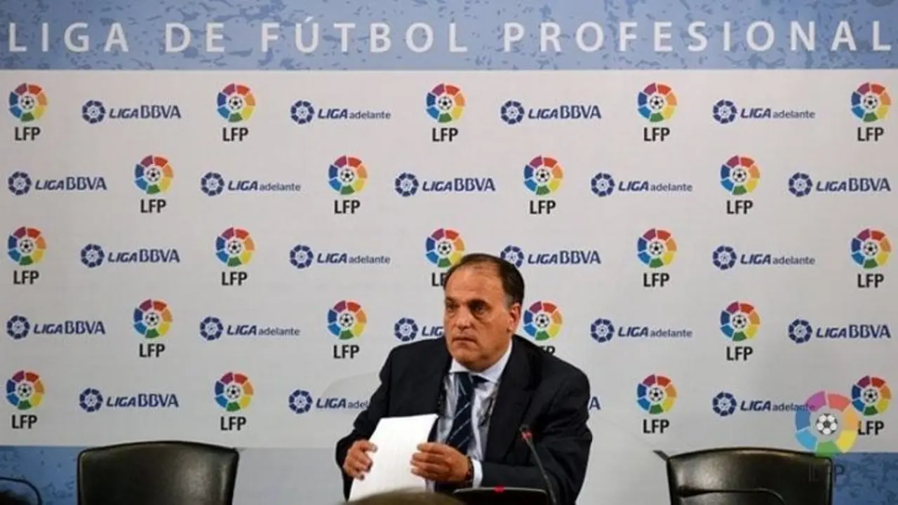 Javier Tebas, presidente de la Liga de F&uacute;tbol Profesional. / LFP