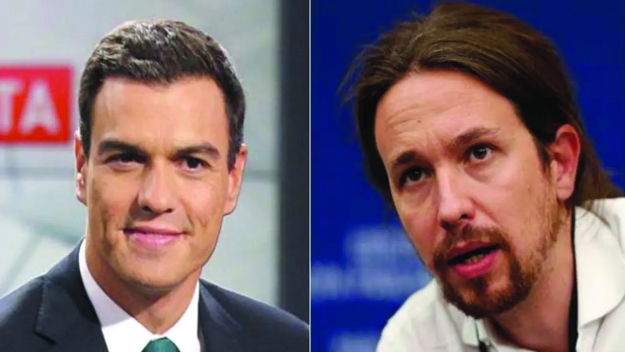 Pedro S&aacute;nchez y Pablo Iglesias. / periodistadigital.com