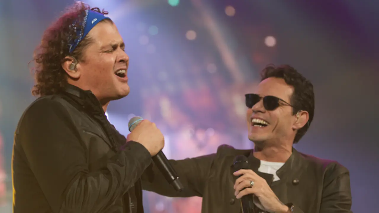 Carlos Vives y Marc Anthony juntos en la gira Uni2. / ViveloHoy