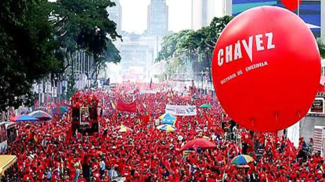 Manifestantes chavistas. / questiondigital.com