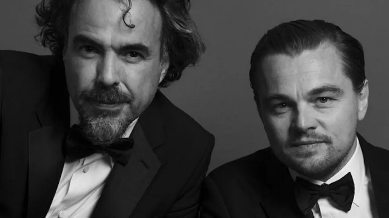 Alejandro I&ntilde;&aacute;rritu y Leonardo DiCaprio. / Instagram @goldenglobes