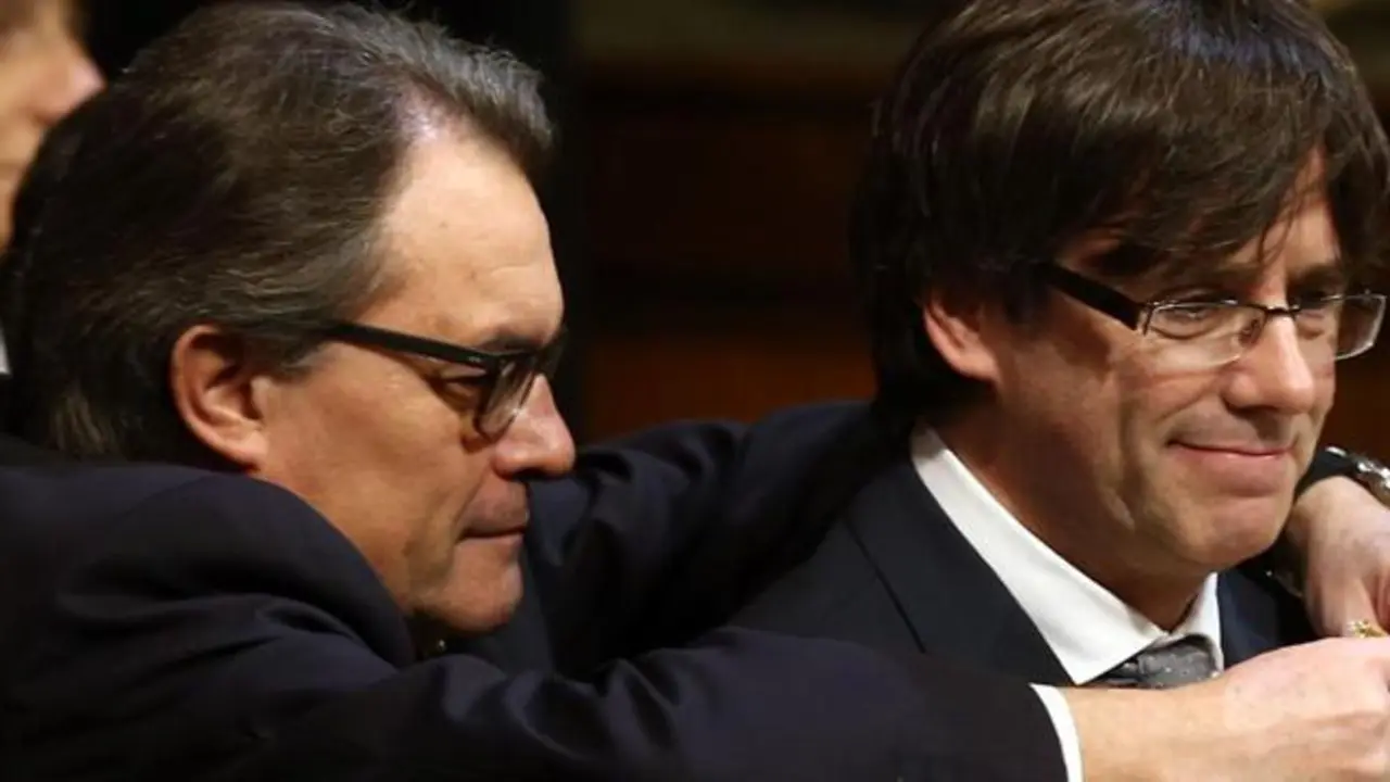 Artur Mas y Carles Puigdemont. / La Vanguardia