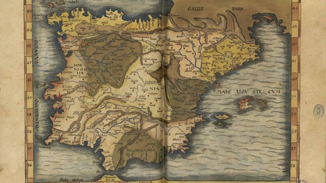 Mapa de España S.XIX. / Biblioteca Nacional
