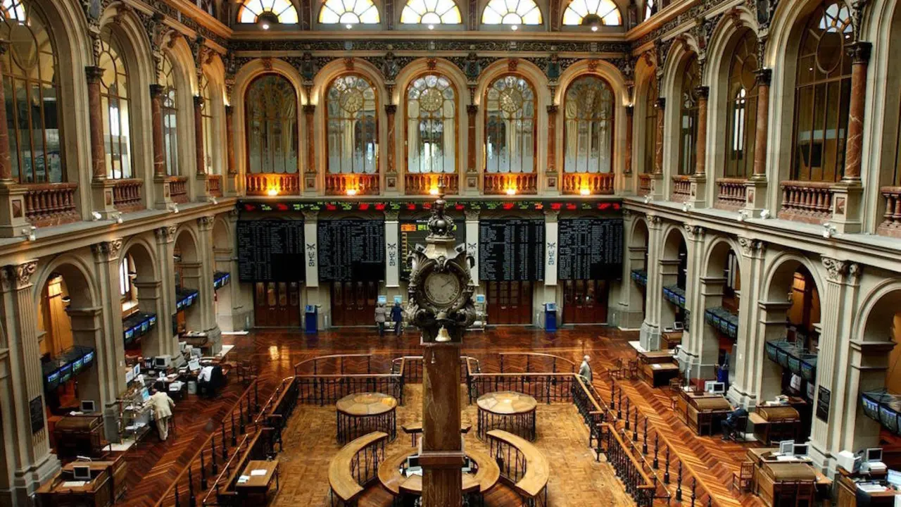Bolsa de Madrid.