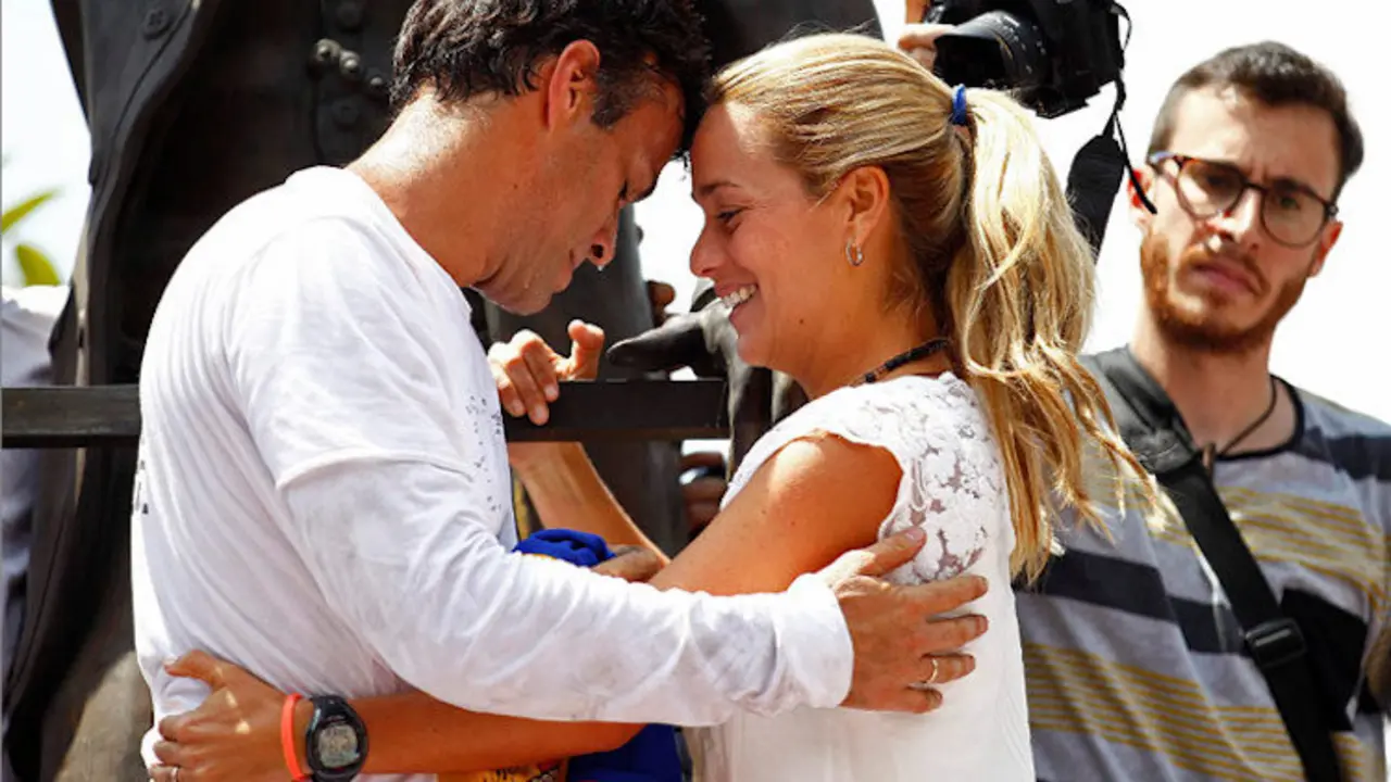 Leopoldo López y Lilian Tintori