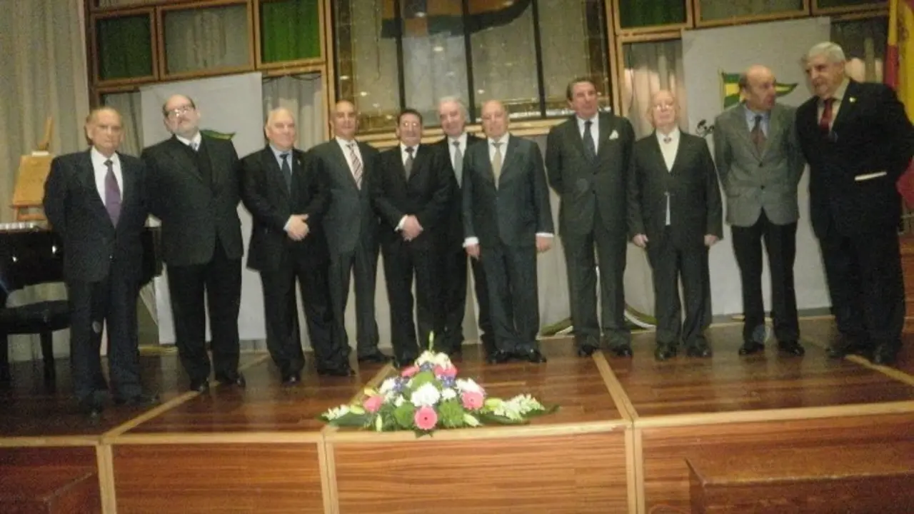 Homenajeados en el Sporting Club Casino.