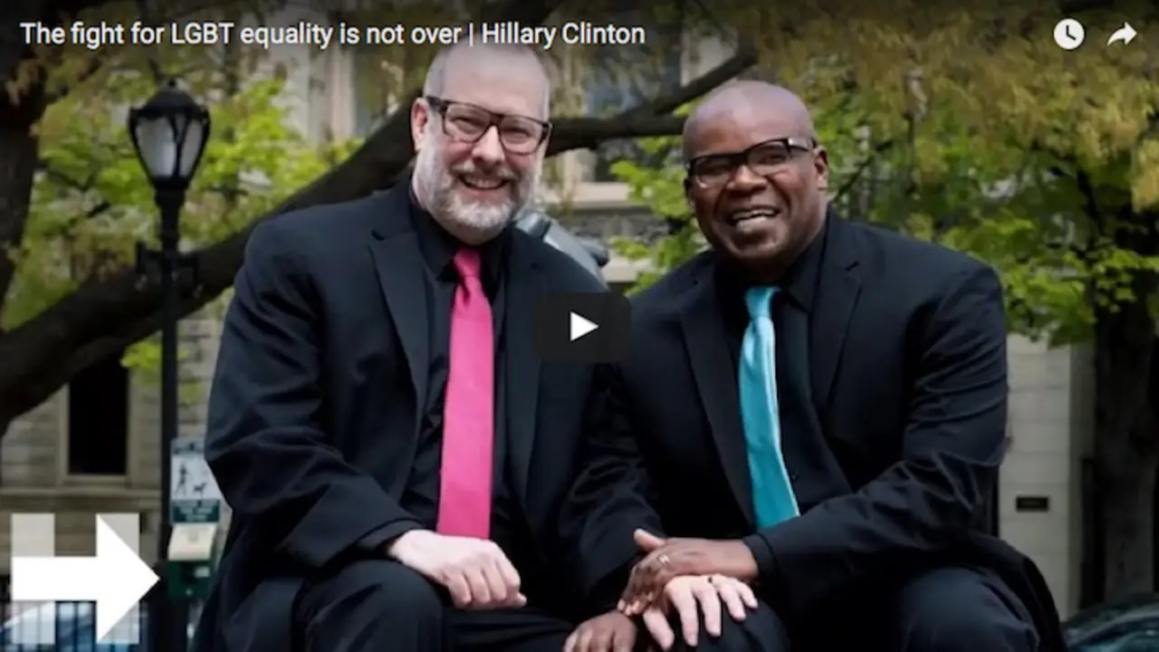 The fight for LGBT equality. / hillaryclinton.com