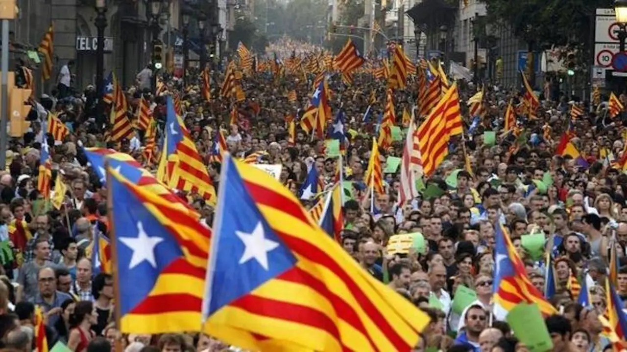 Marcha por la independencia catalana. / forumlibertas.com