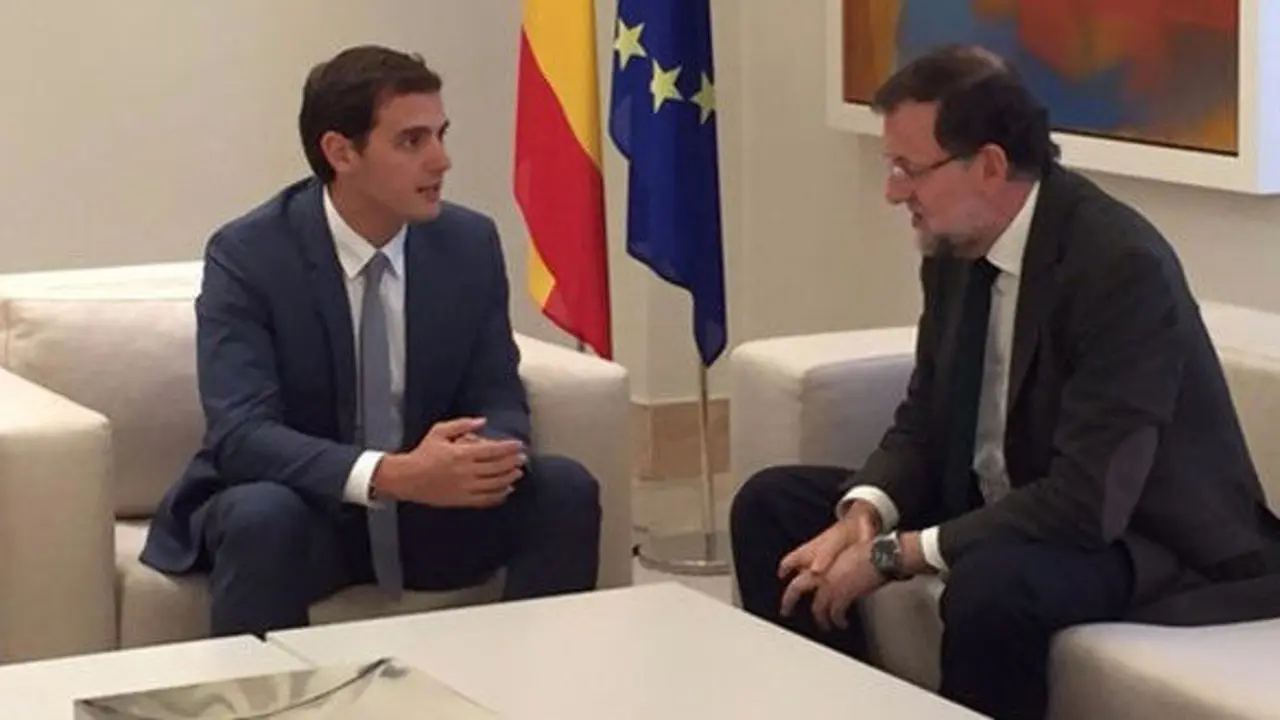Albert Rivera y Mariano Rajoy.
