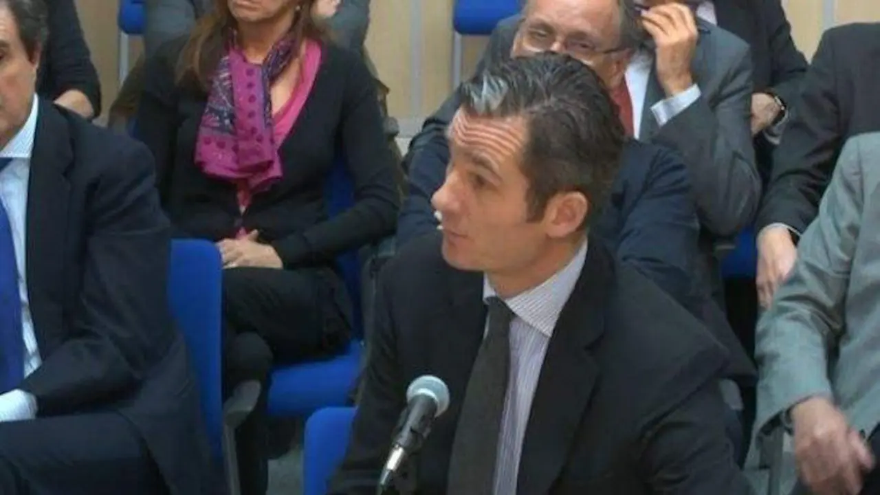 Iñaki Urdangarín durante el juicio.