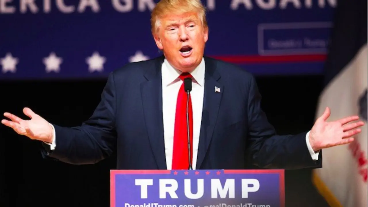 Donald Trump en un acto de campa&ntilde;a.