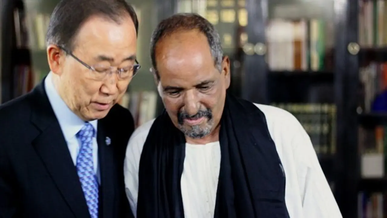 Ban ki Moon y Mohamed Abdelaziz