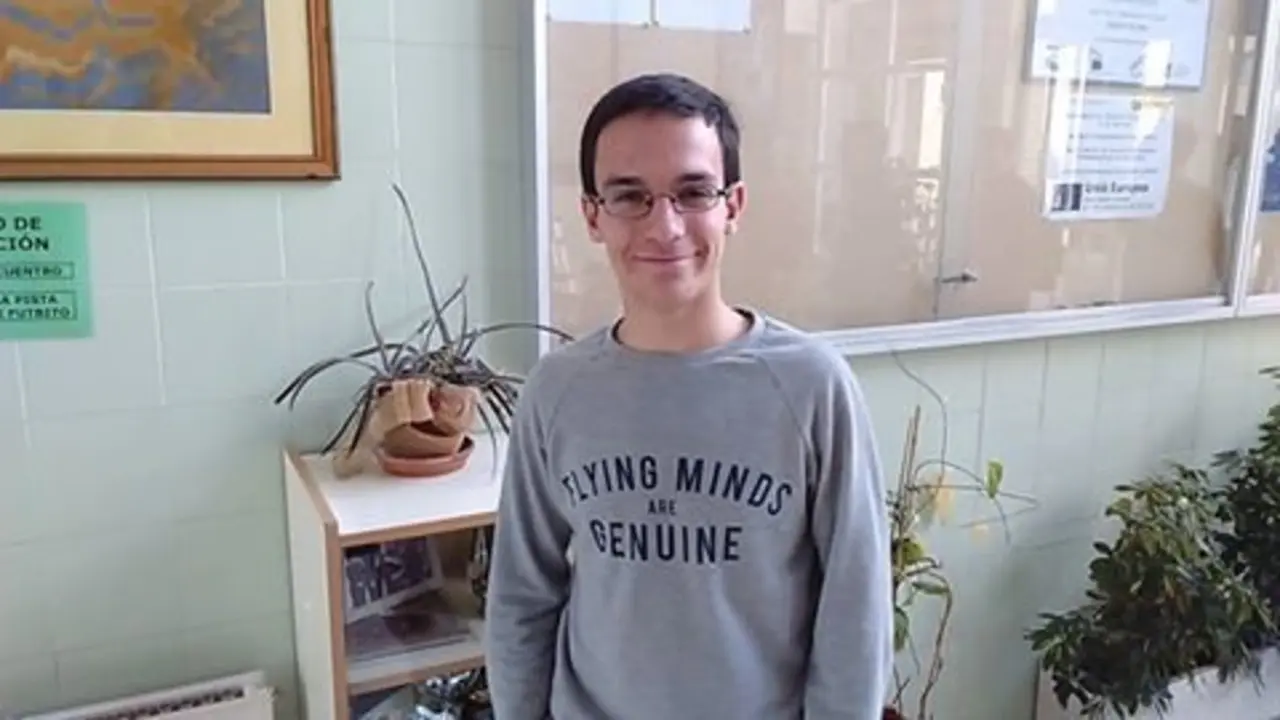 Pablo G&oacute;mez Toribio, alumno del IES. Th&aacute;der/ M.G.P.