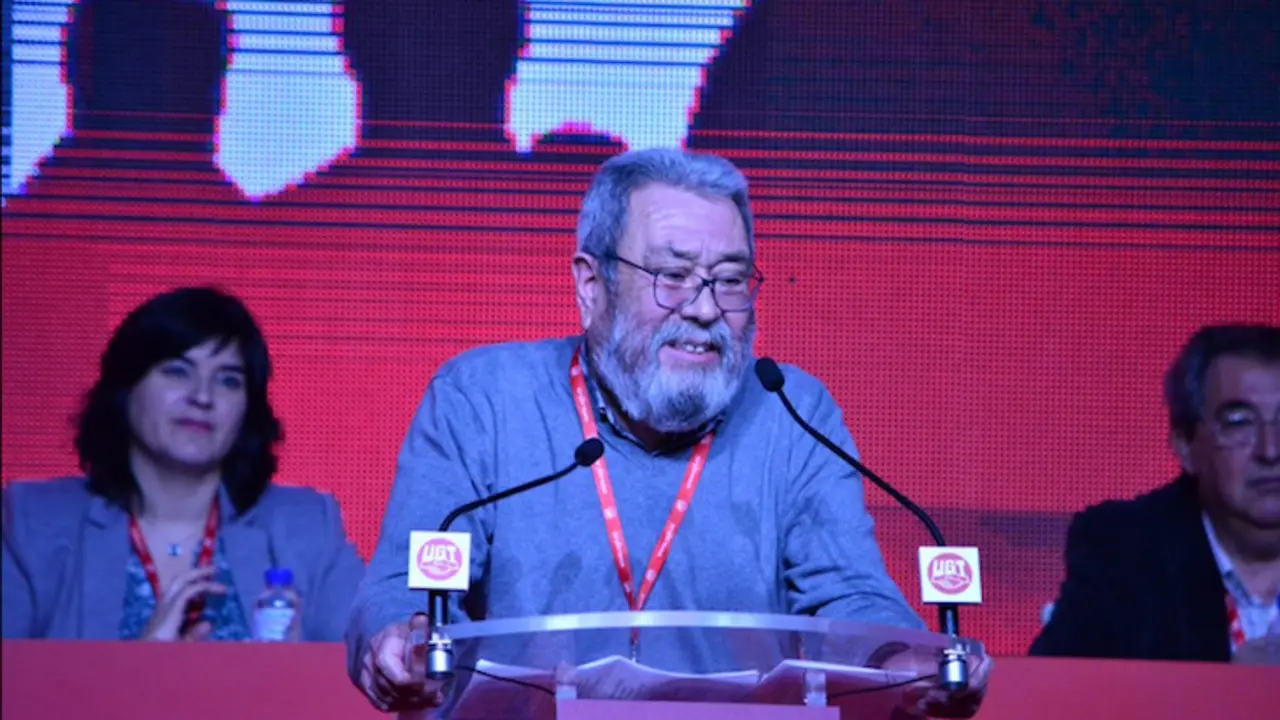 Cándido Méndez en su último discurso como secretaria general de UGT. / Twitter
