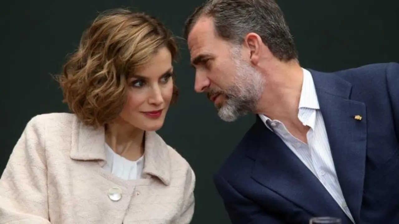 La Reina Do&ntilde;a Letizia y el Rey Felipe VI.