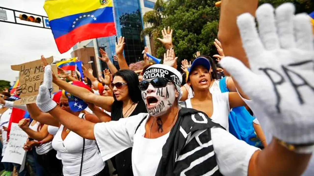 Protestas Venezuela en apoyo a Leopoldo L&oacute;pez. / El Universal