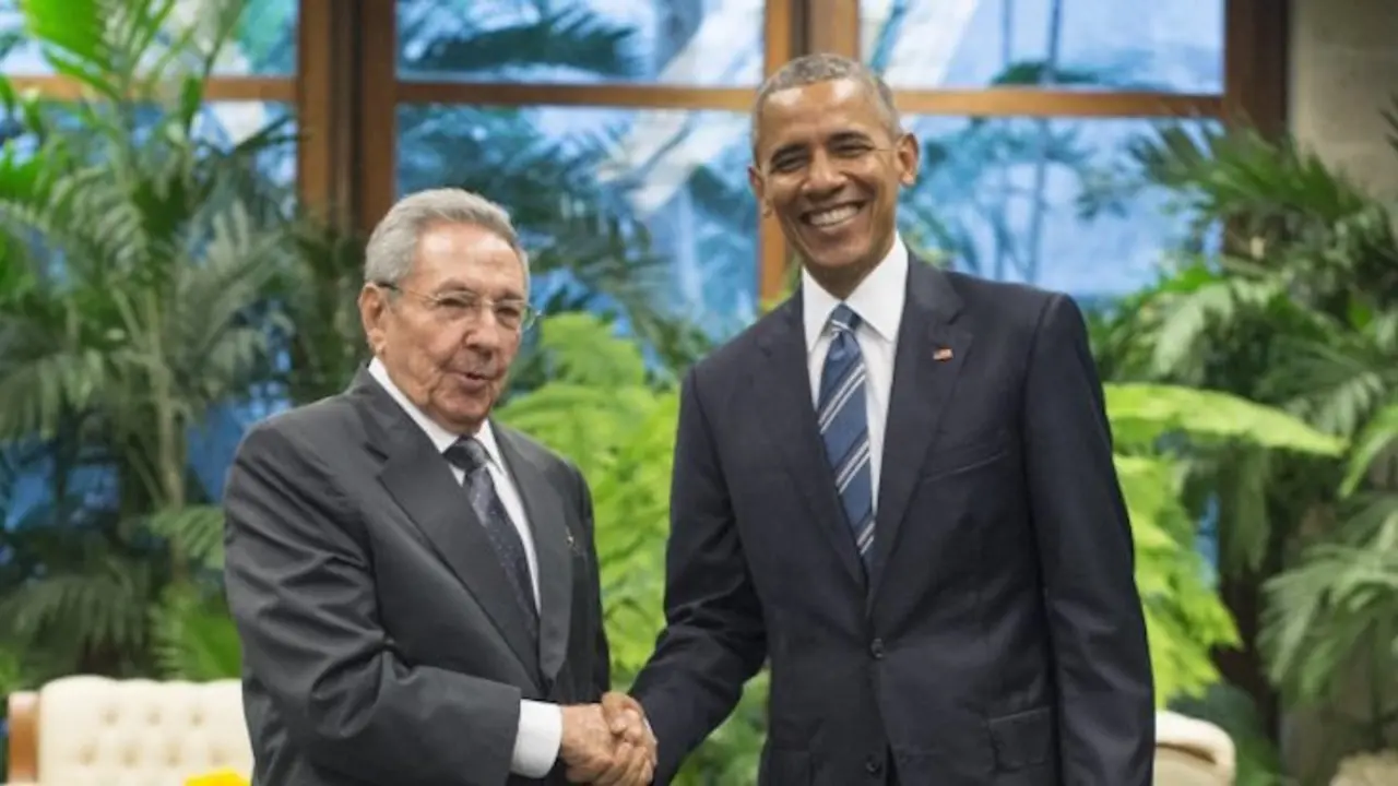 Raúl Castro y Barack Obama en La Habana. / Twitter