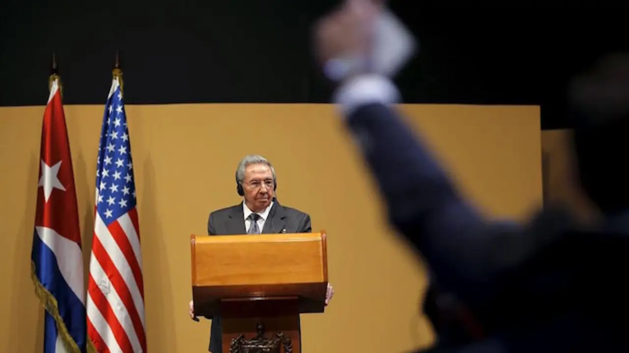 Raúl Castro en rueda de prensa. / EP