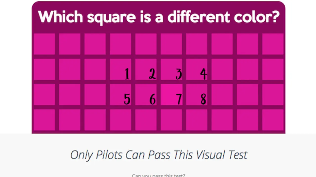 El test que solo un piloto puede pasar.