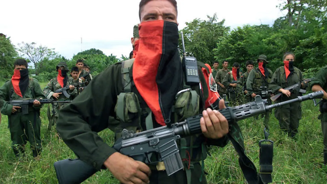 Miembros del Ej&eacute;rcito de Liberaci&oacute;n Nacional. / RRSS