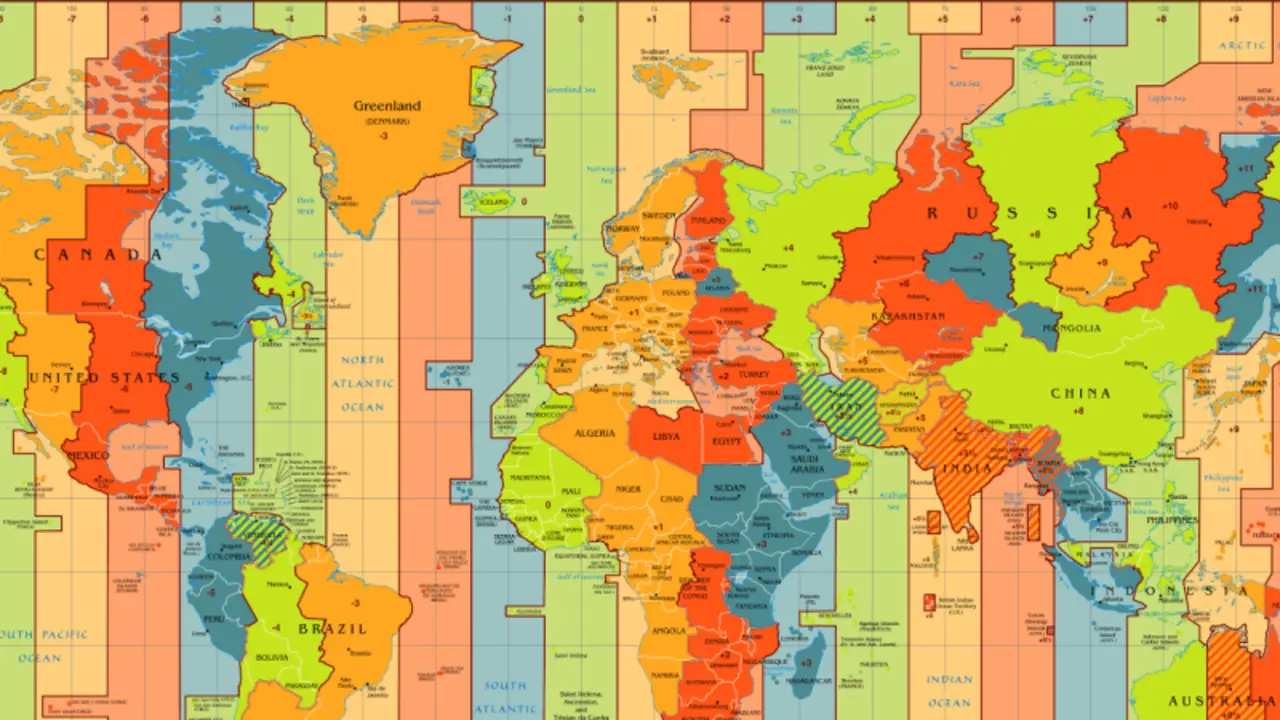 Huso horario mundial.