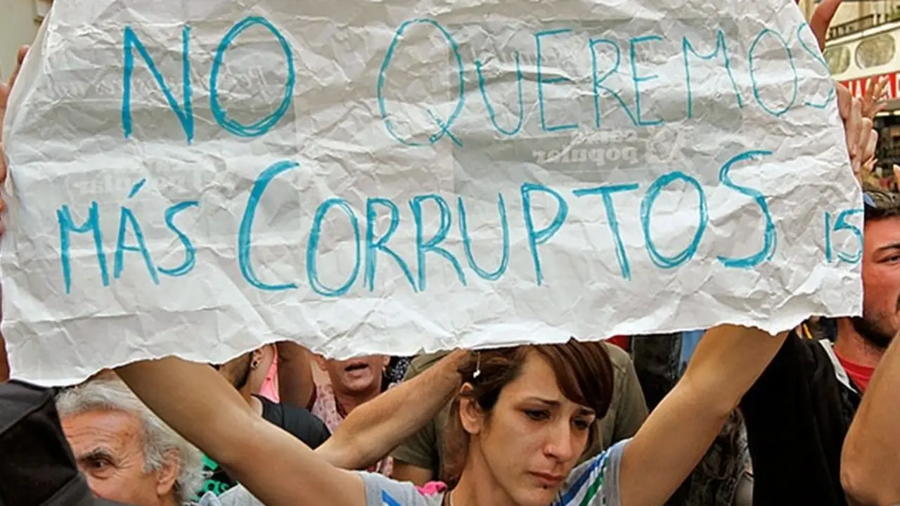 Protesta contra la corrupción. / Twitter