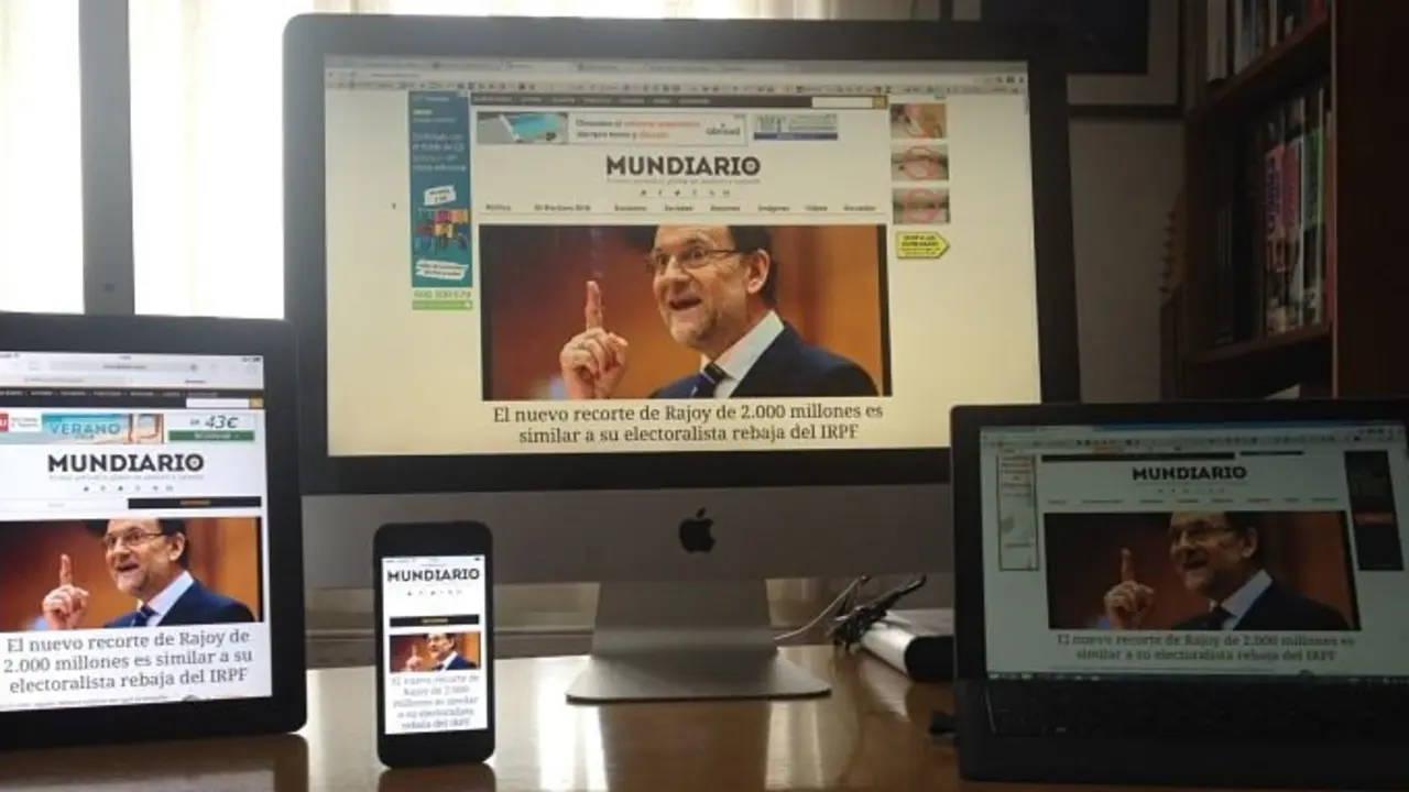 Versiones responsive de Mundiario.
