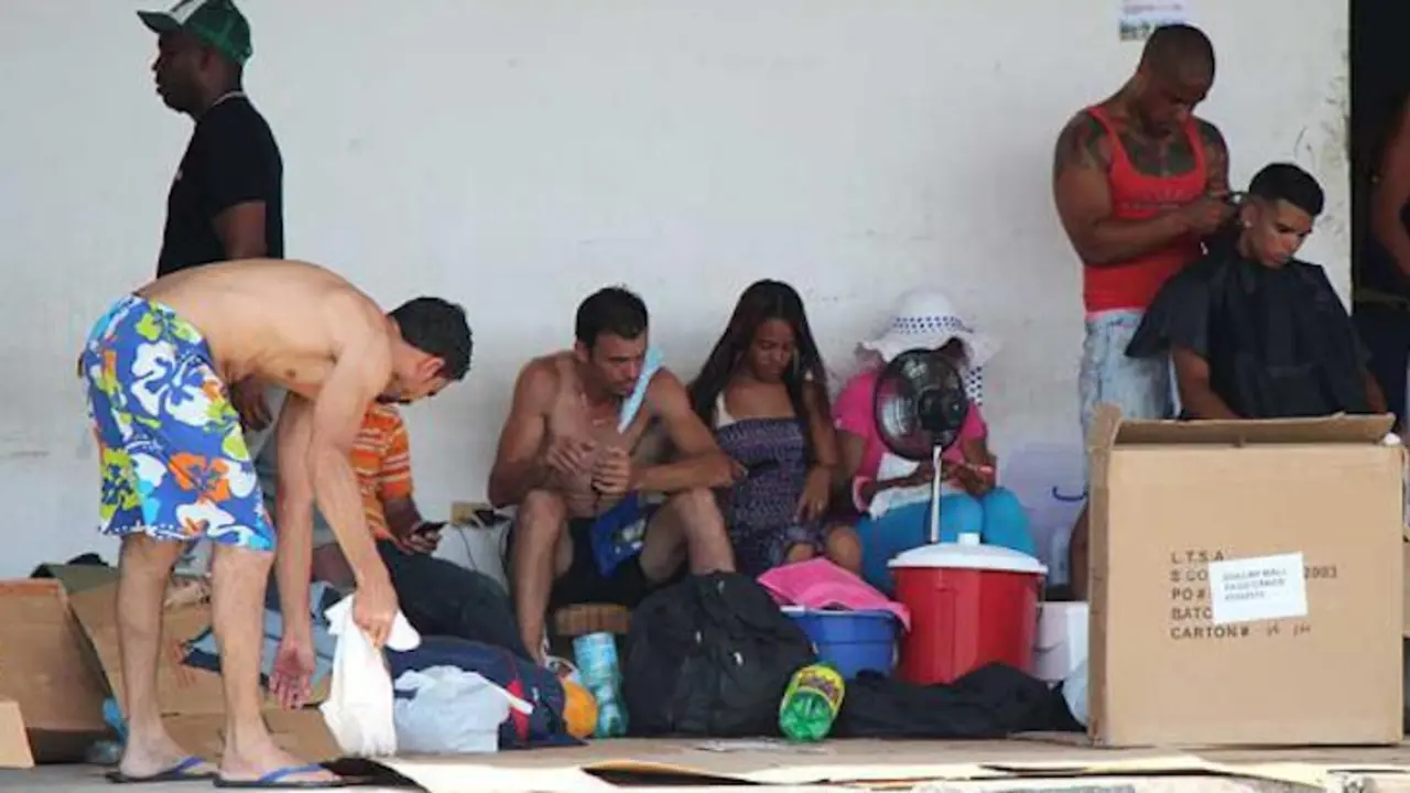 Cubanos a las puertas de Panamá. / RRSS