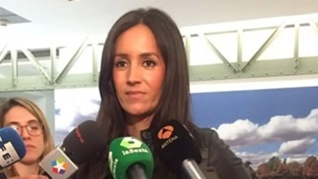Begoña Villacís haciendo declaraciones. / Ciudadanos