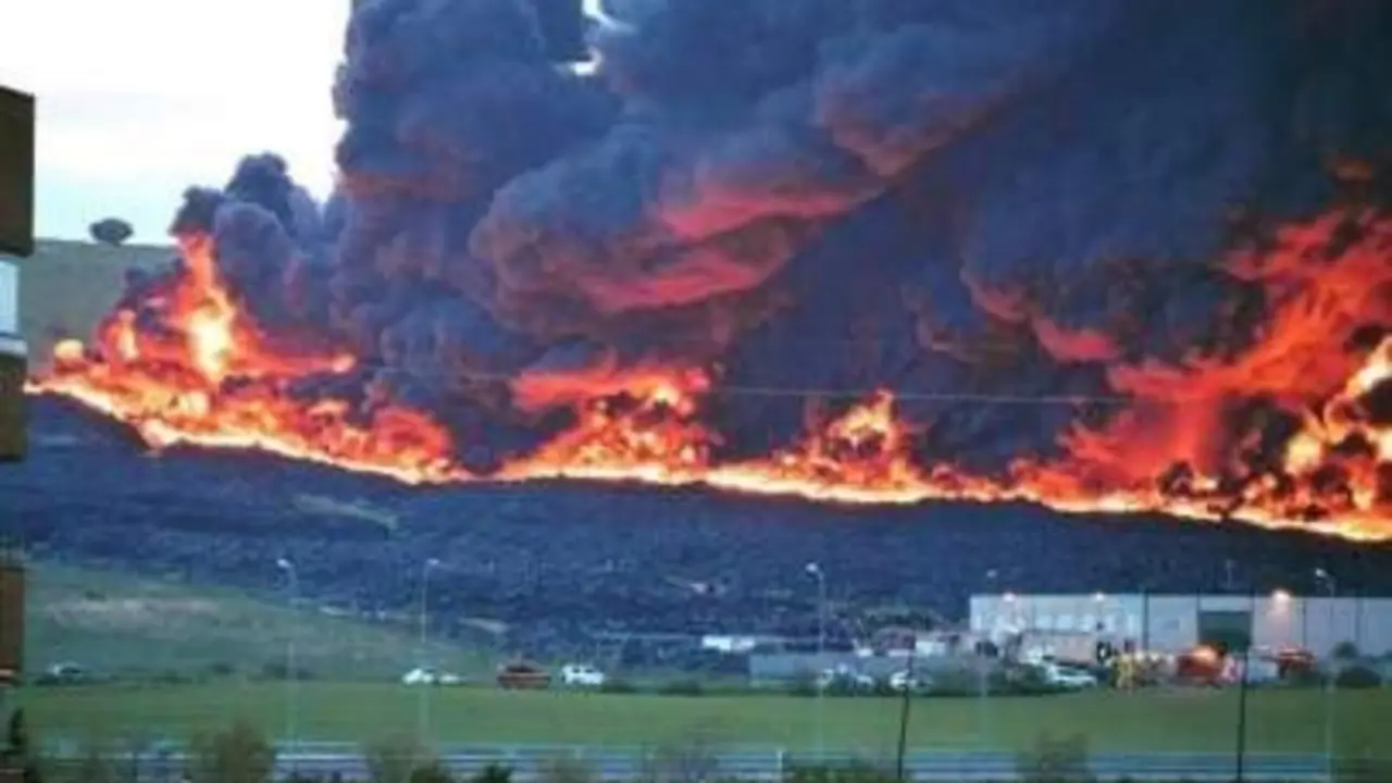 Incendio en Seseña. / Guardia Civil