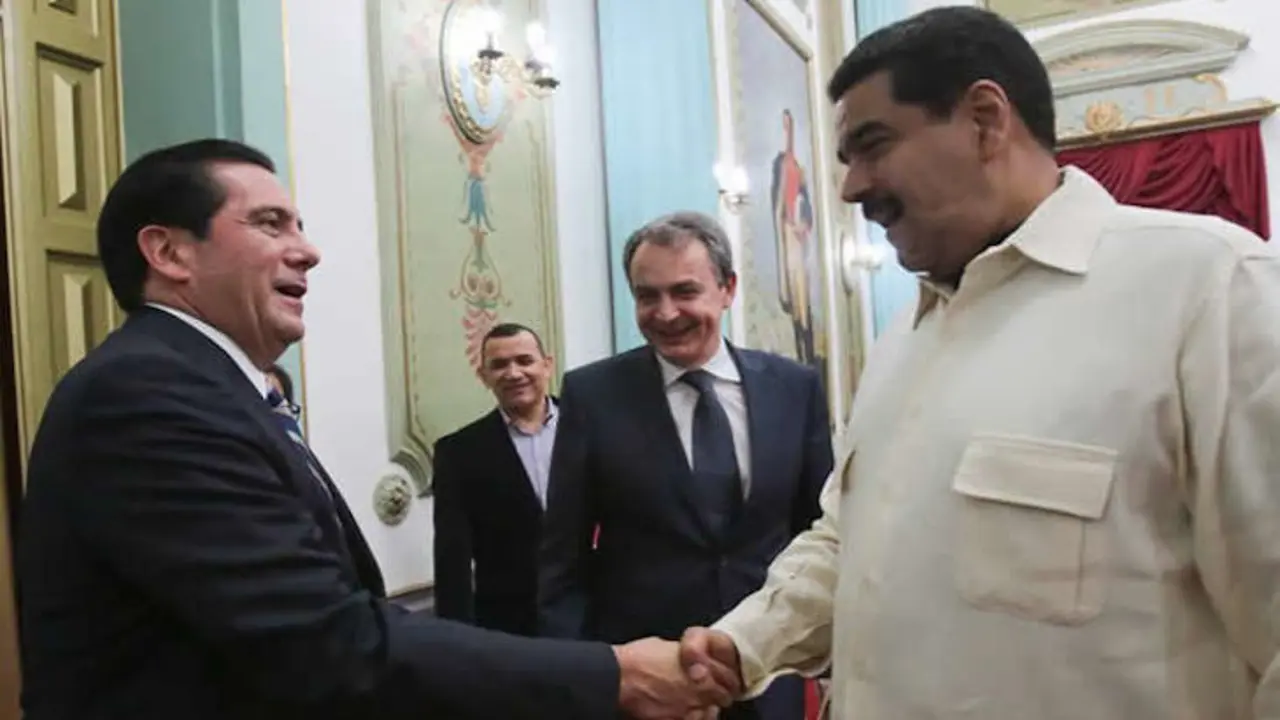 Jose Luis Rodríguez Zapatero y Nicolás Maduro. / runrun.es