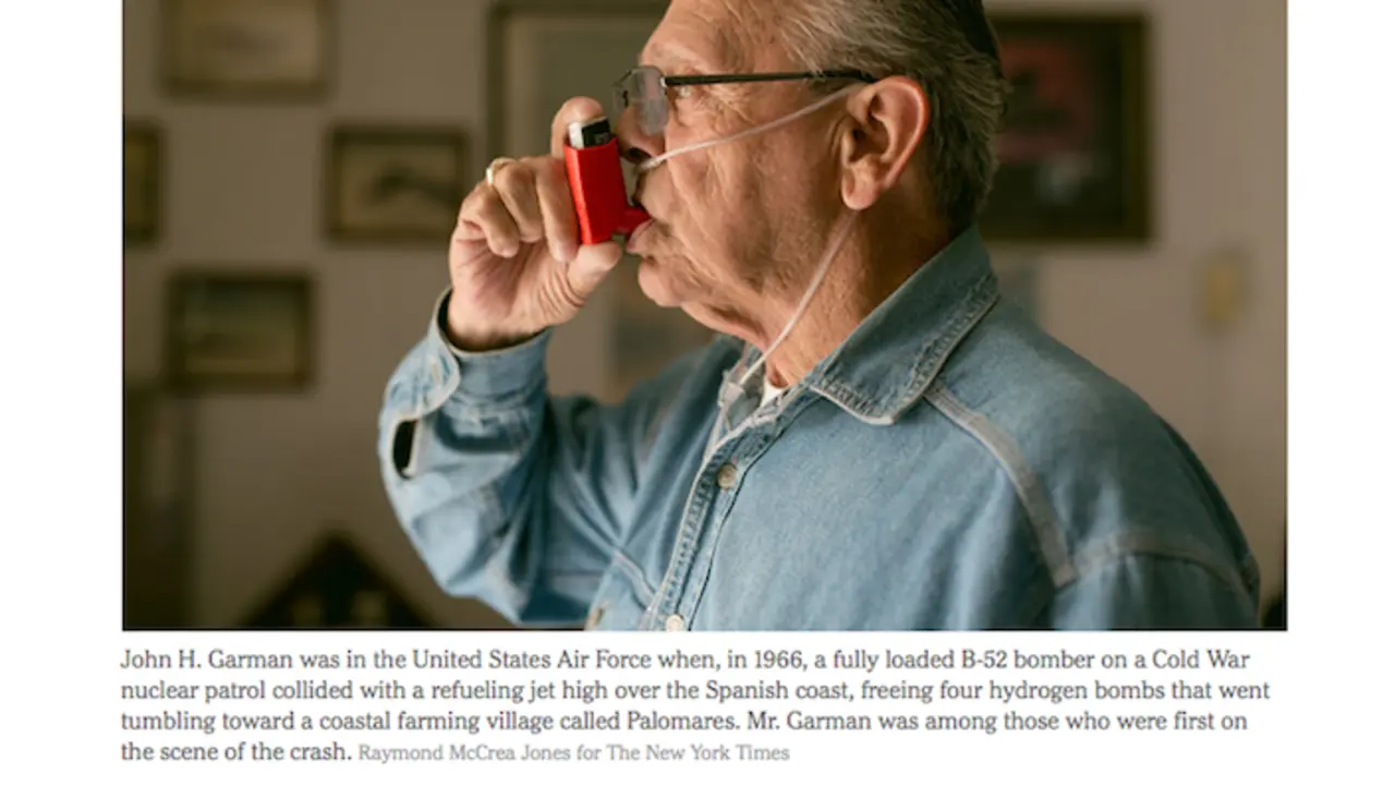 Captura de pantalla del reportaje de The New York Times.