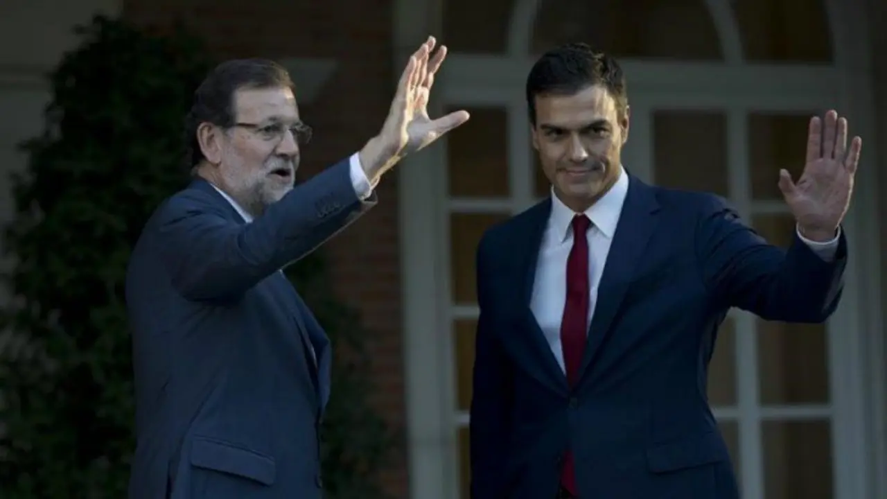 Mariano Rajoy y Pedro S&aacute;nchez. / d24ar.com