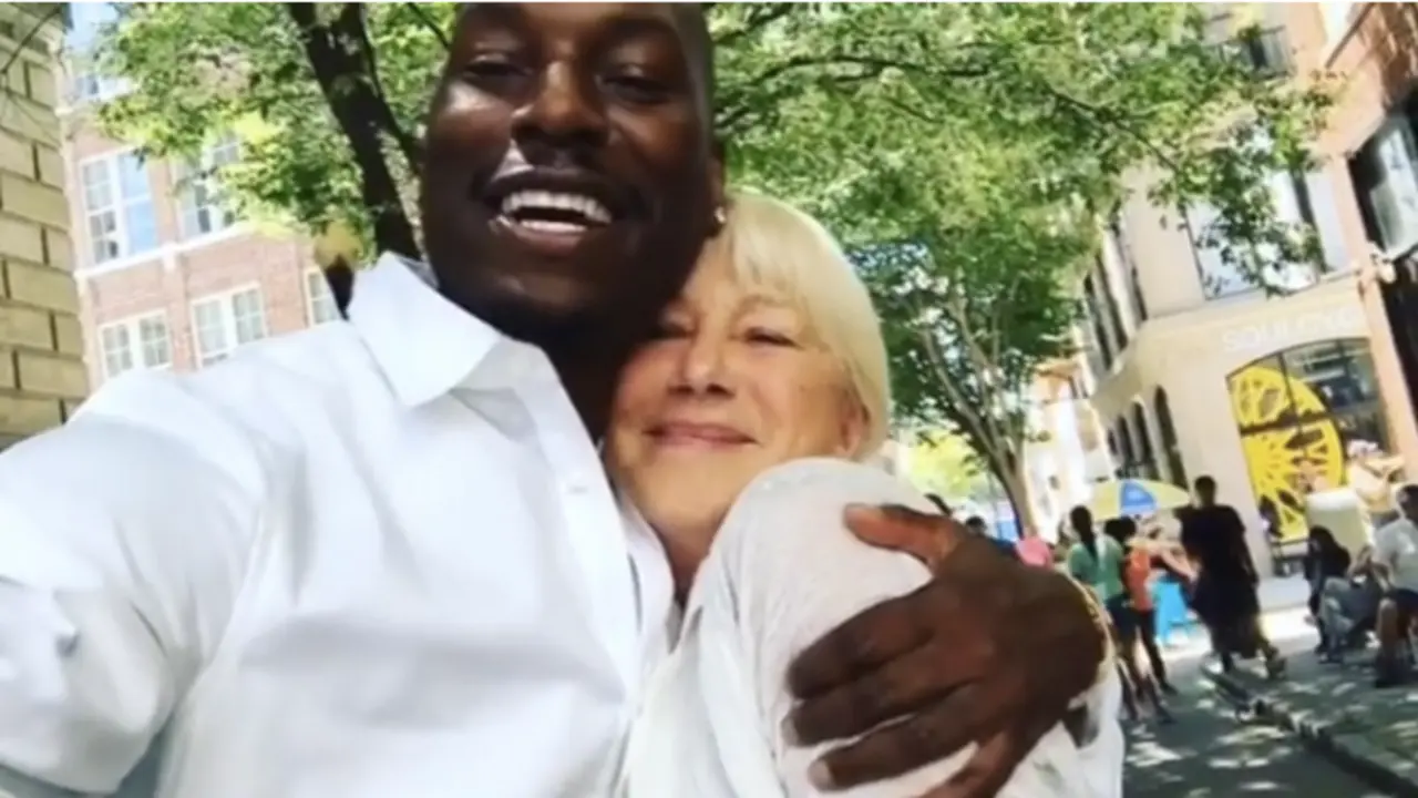 Tyrese y Helen Mirren. / Instagram