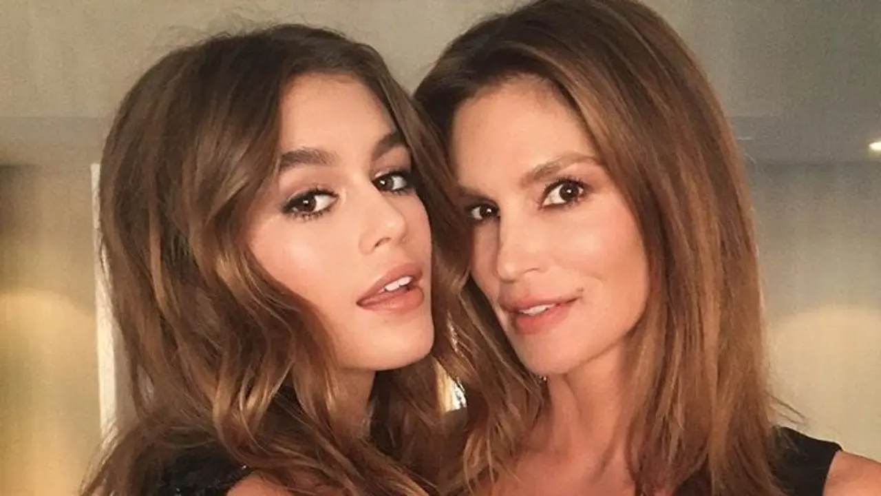 Kaia Geber y Cindy Crawford. / Twitter