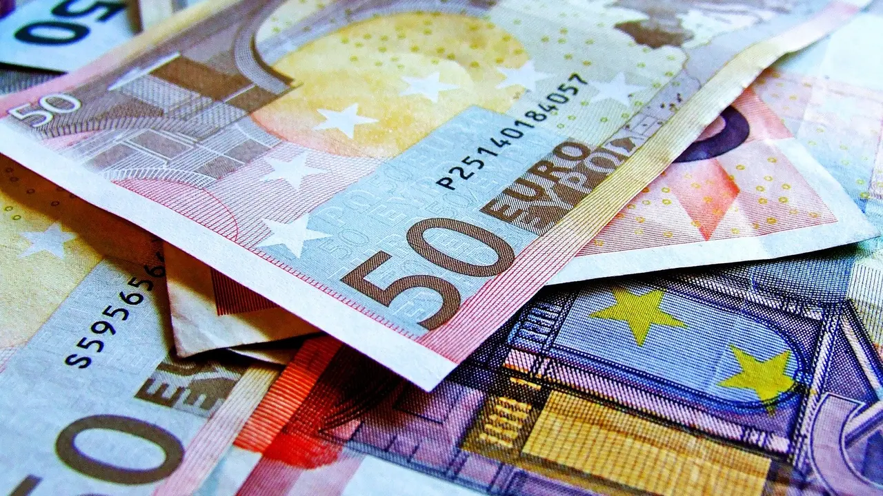 Billetes de euro.