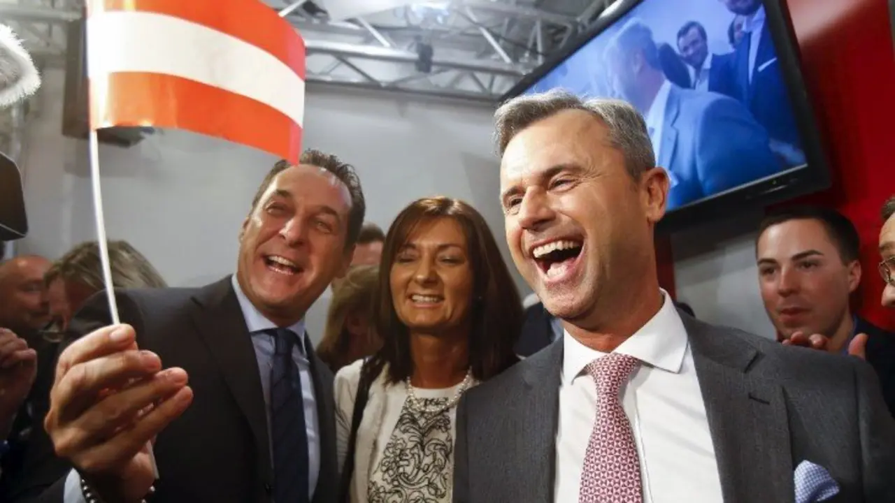 Heinz-Christian Strache y Norbert Hofer, candidato del FP&Ouml; austriaco. / wikipedia.org