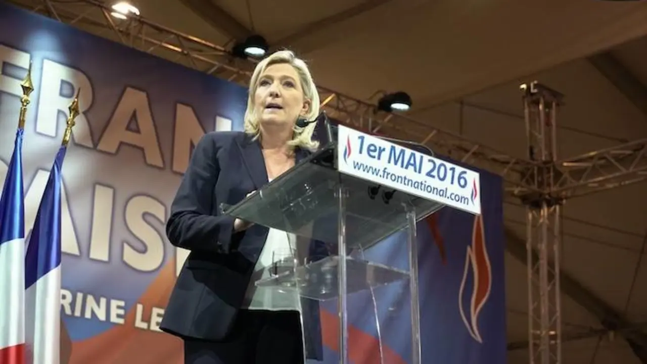 Marine Le Pen, del Frente Nacional Francés. / Facebook.