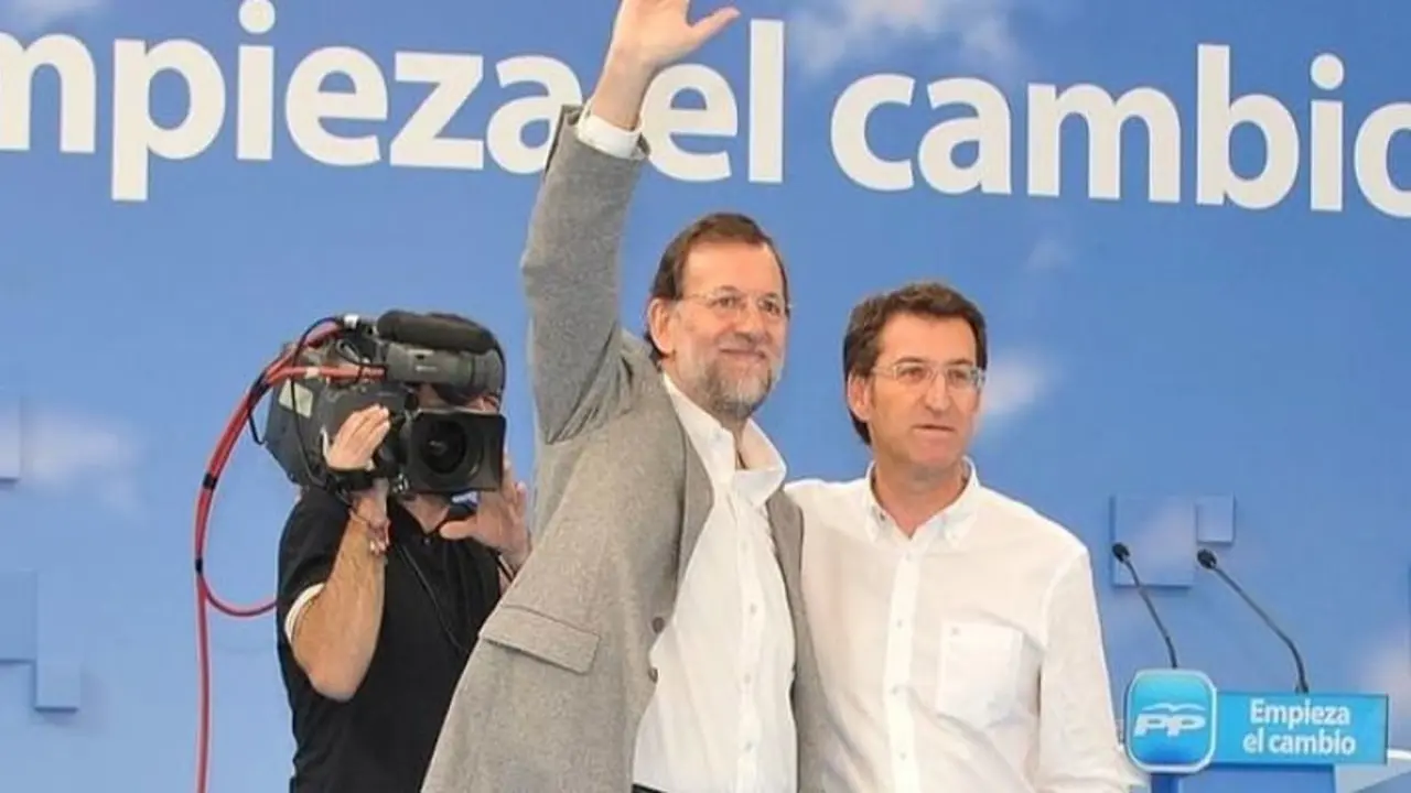 Mariano Rajoy y Alberto Núñez Feijóo. / RR SS