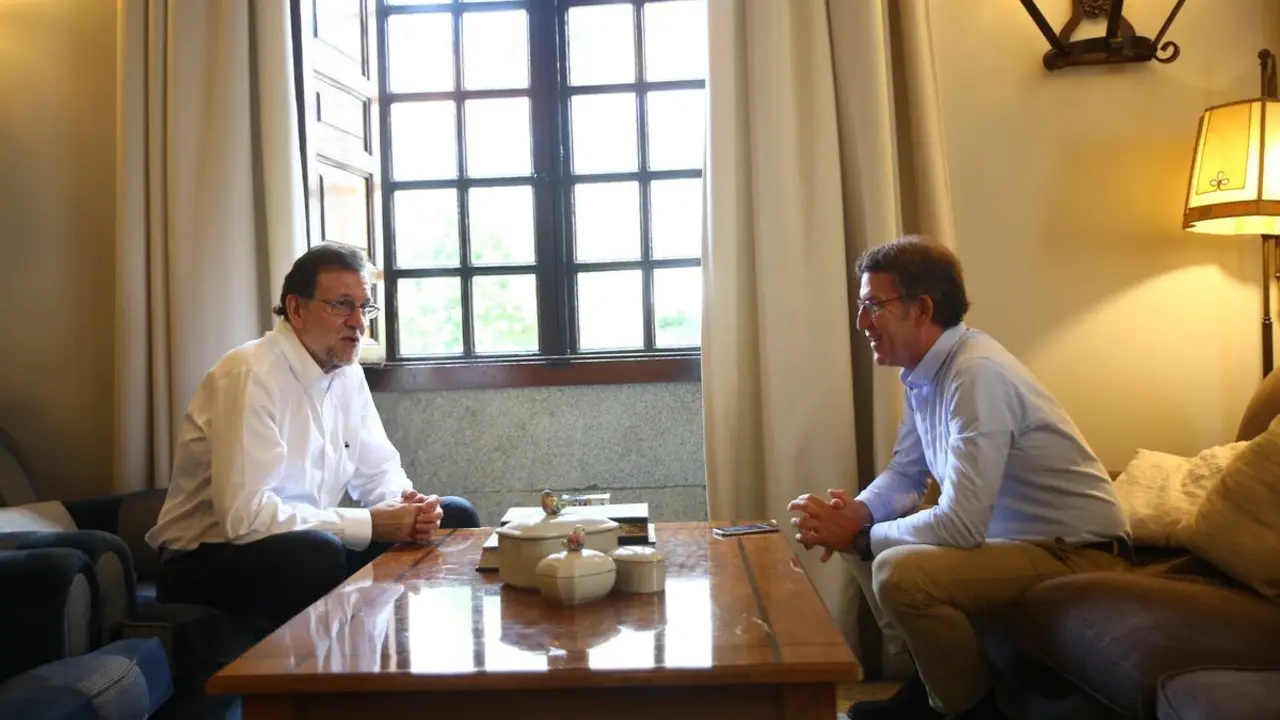 Mariano Rajoy y Alberto Núñez Feijóo.